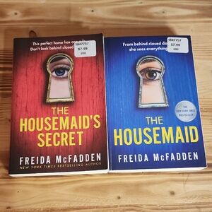 The Housemaid & The Housemaid's Secret by Freida McFadden - Red & Blue Covers